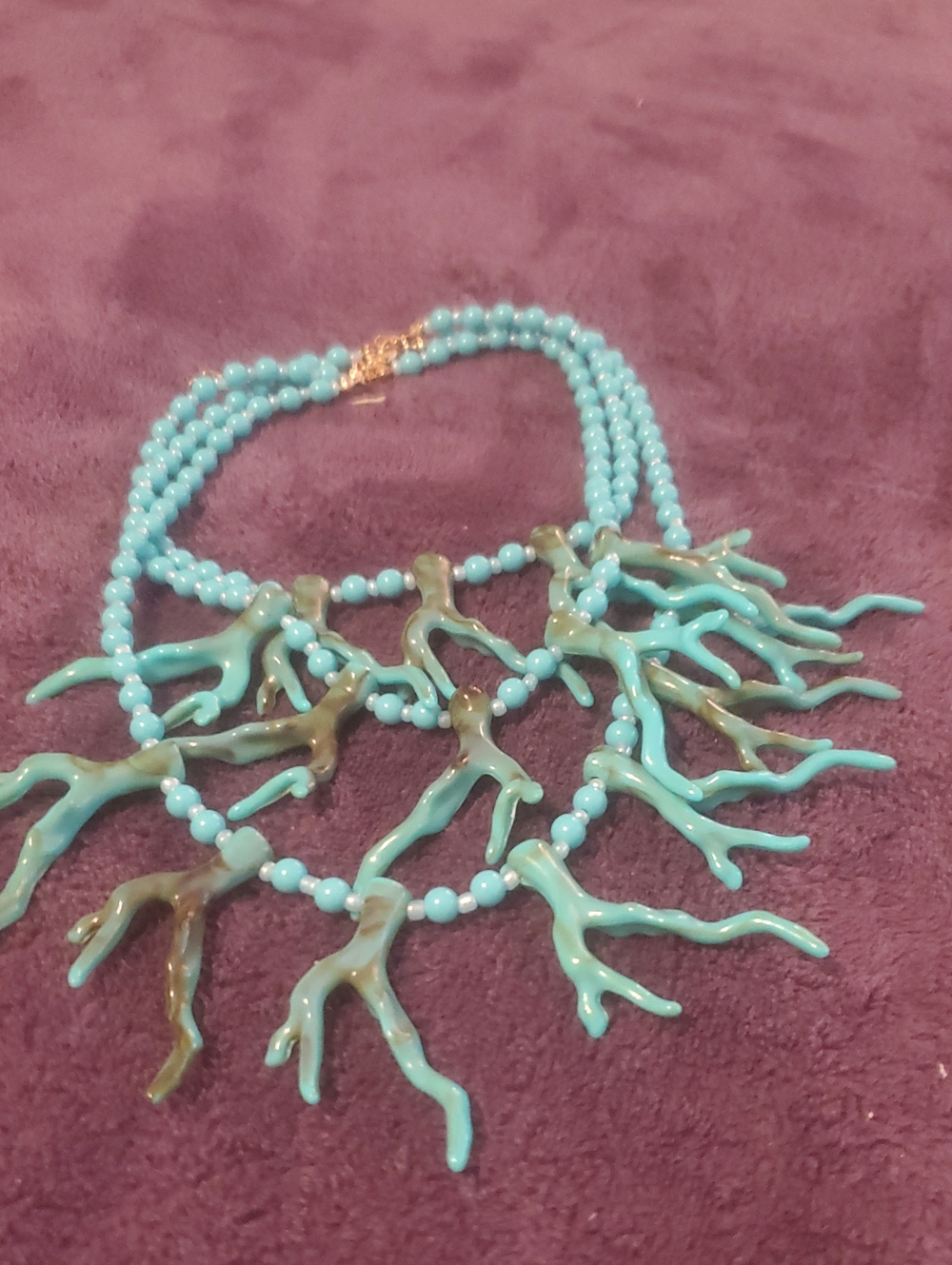 Turquoise Branch Statement Necklace - Women Jewelry